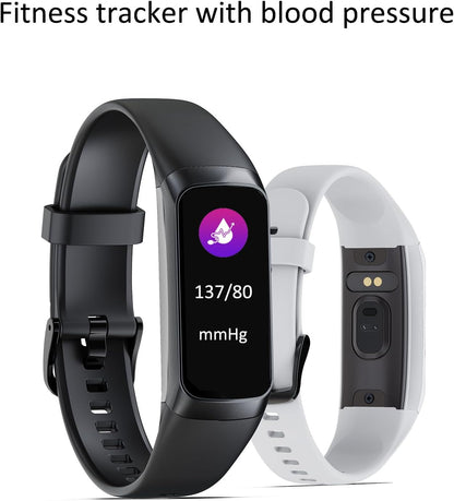 Fitness Trackers for Women Men, Oled Screen Heart Rate Sleep Monitor Step Tracker 25 Sports Modes IP68 Waterproof Smartwatch Activity Tracker, Smart Bracelet Fitness Tracker Watch with Blood Pressure